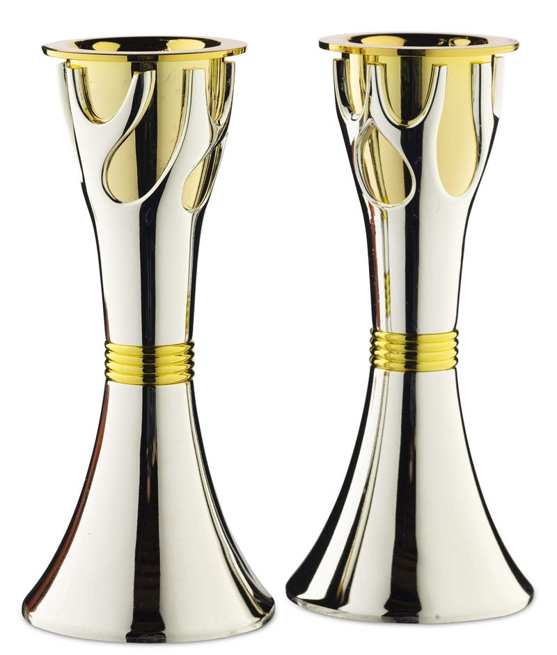 Rite Lite Tree of Lifeâ„¢ Luxury Candlestick Set Beautiful Shabbat Candle holder 4" - Image 1